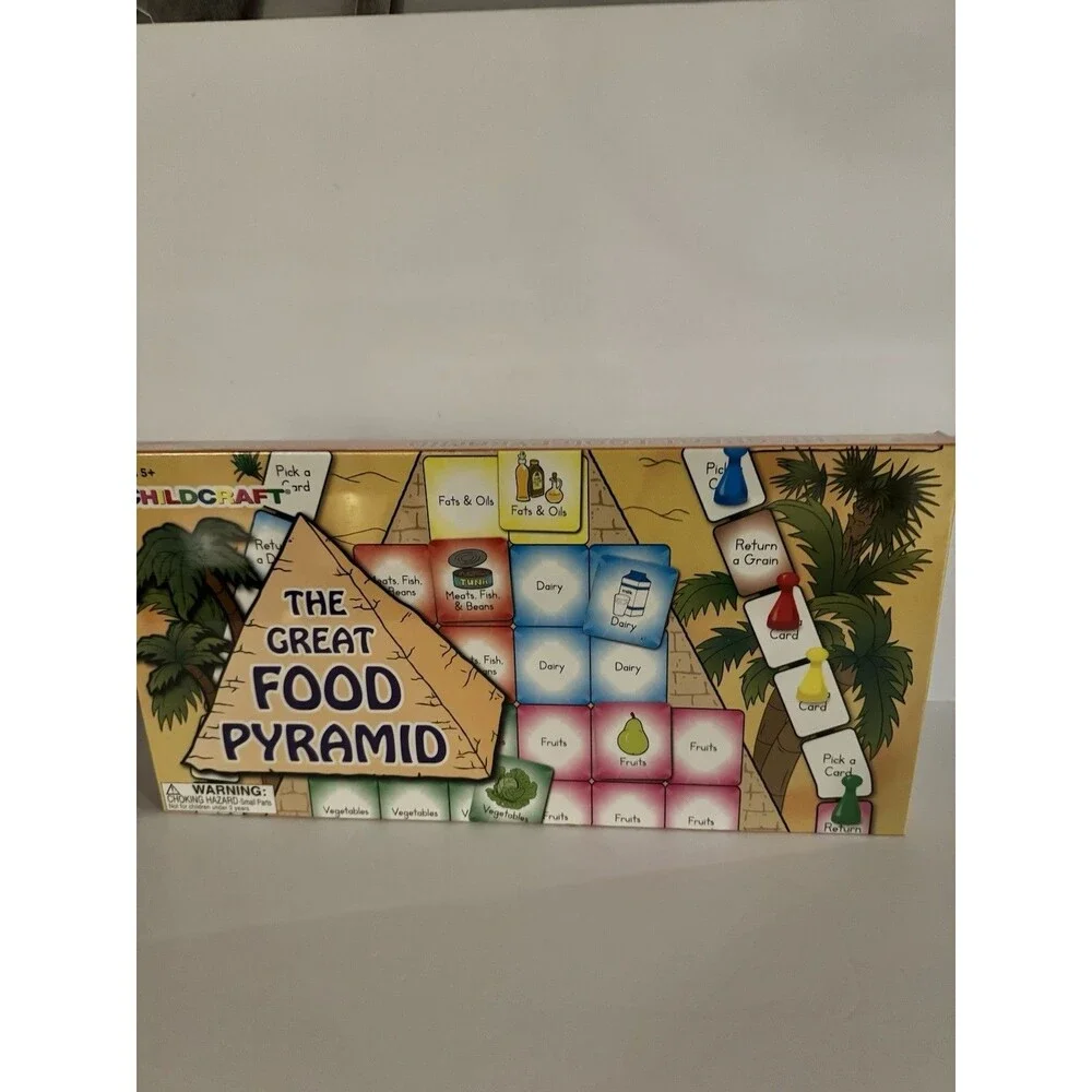The Great Food Pyramid Game By Childcraft.  Teaches Children Healthy Eating. New